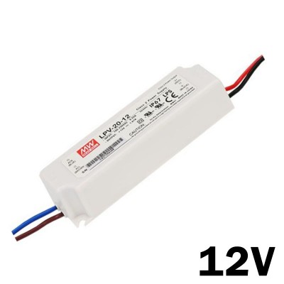 Fuente de Alimentacion estanca  MEAN WELL IP-67 20w 12v